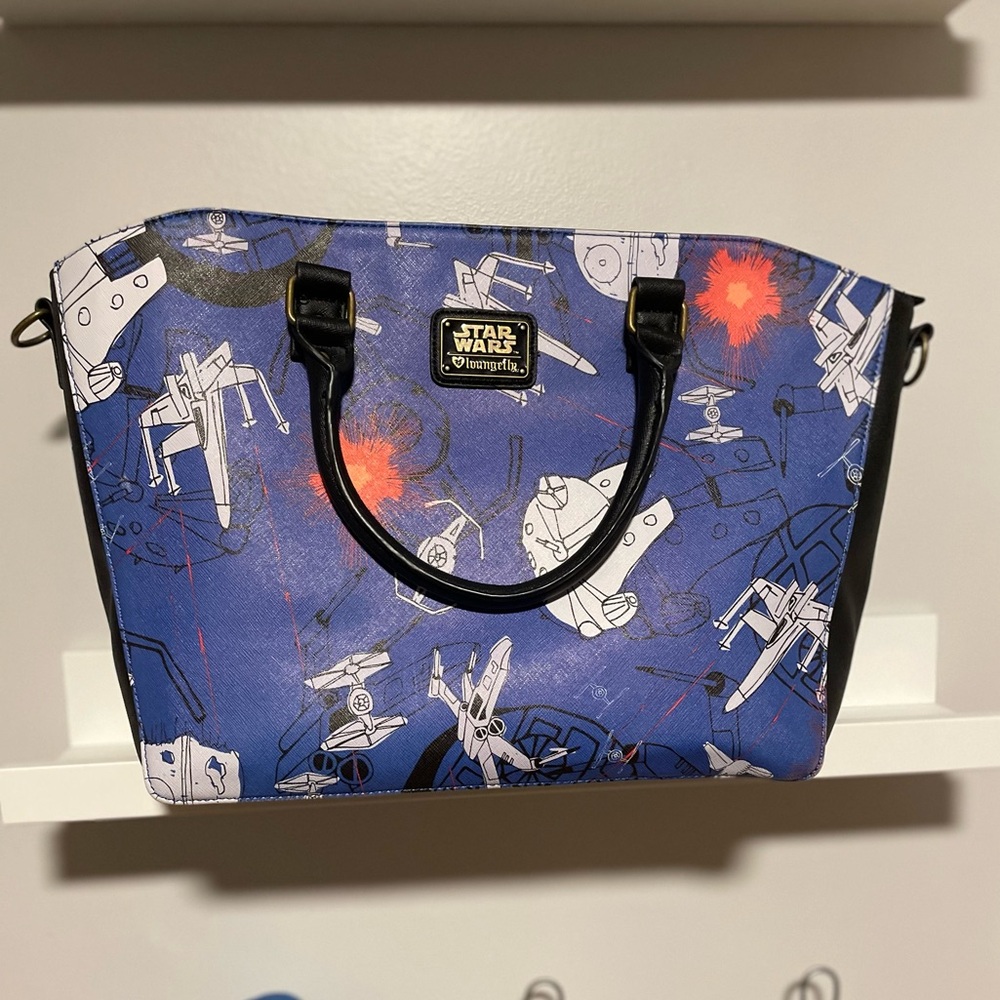 💫SALE💫 Loungefly Star Wars Space Battle Scribble Art Satchel